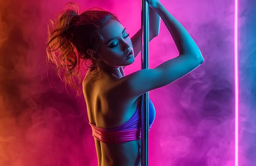 Showgirl performing at Déjà Vu Minneapolis