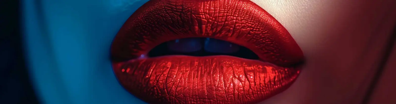Signature red lips — Déjà Vu Showgirls