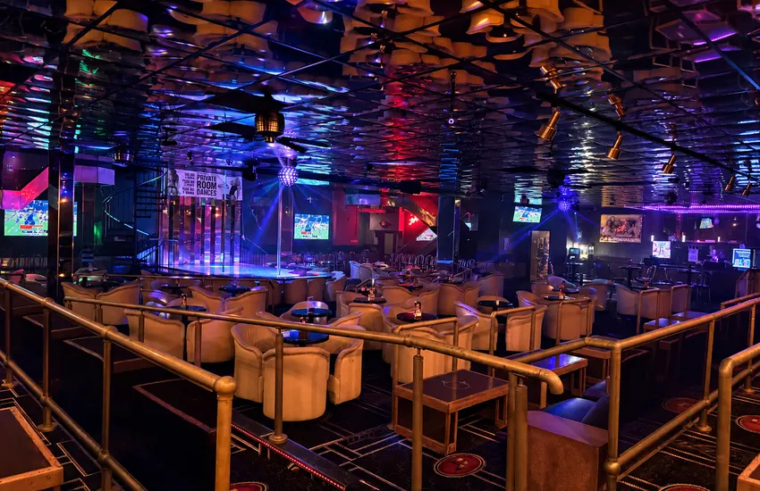Looking across the main floor seating toward the stage